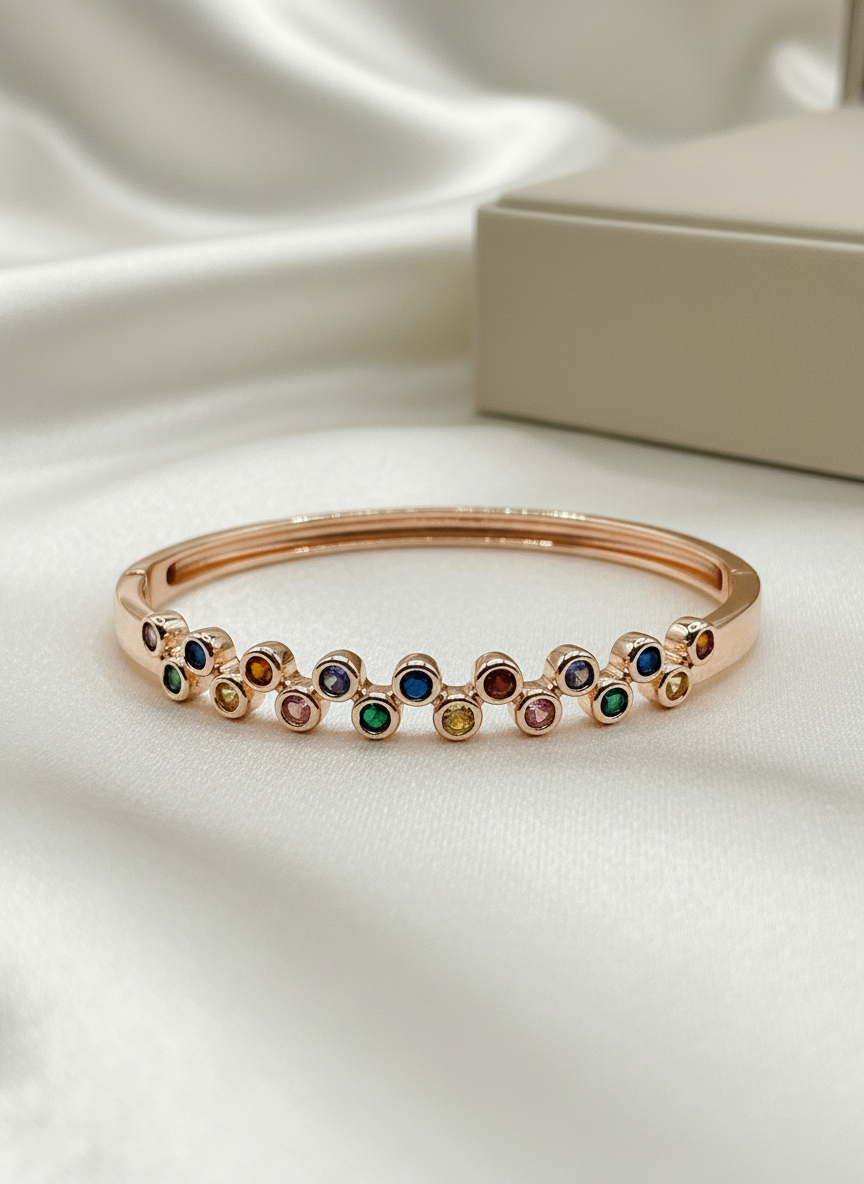 Celeste Multicolor Stone Bangle