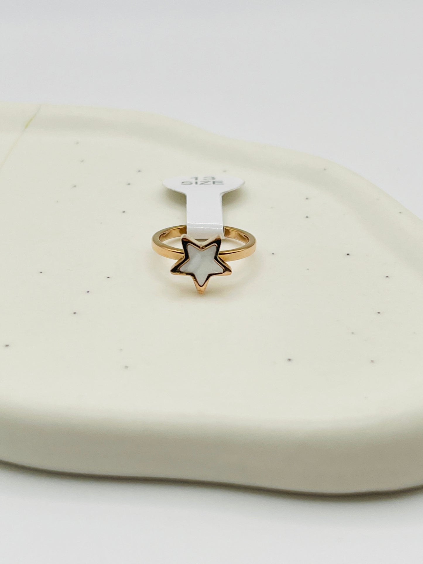 Kids Charm MOP Ring | Rose Gold | Multiple Shapes & Sizes