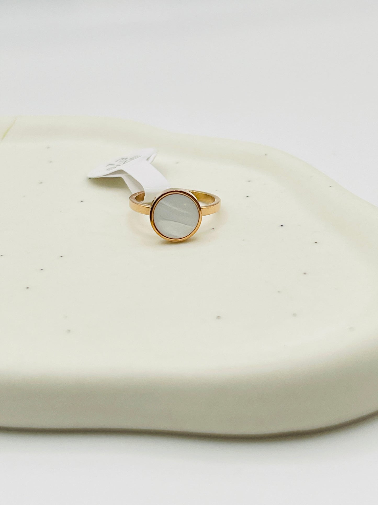 Kids Charm MOP Ring | Rose Gold | Multiple Shapes & Sizes