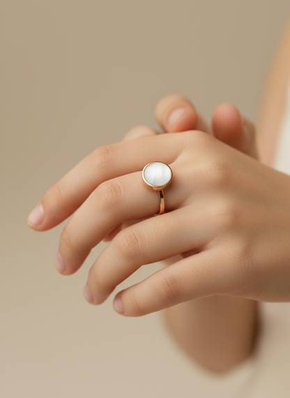 Kids Charm MOP Ring | Rose Gold | Multiple Shapes & Sizes