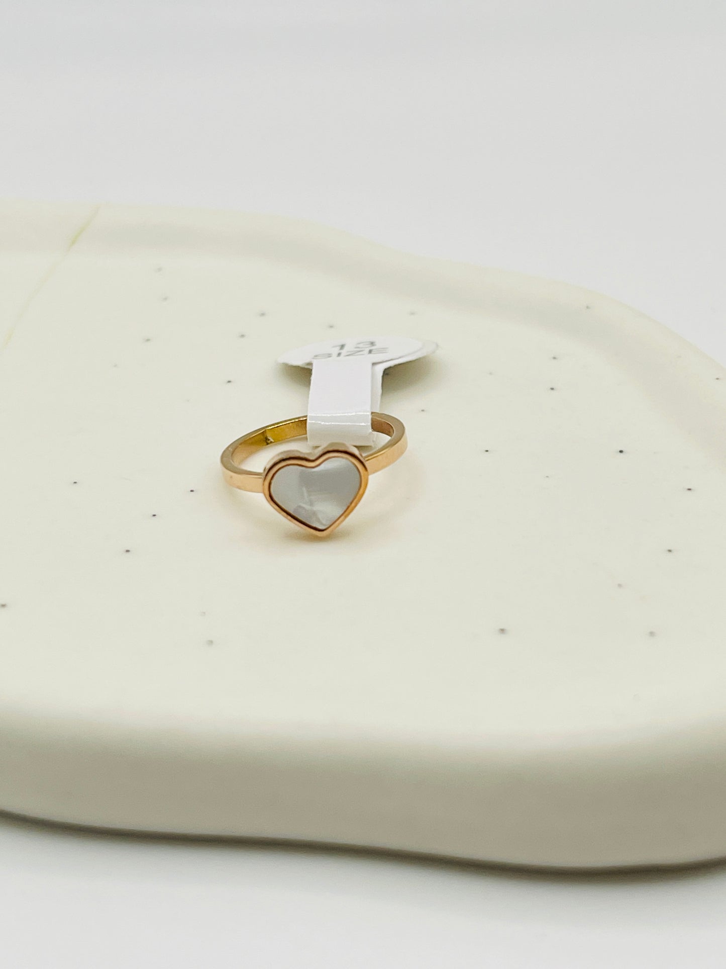 Kids Charm MOP Ring | Rose Gold | Multiple Shapes & Sizes