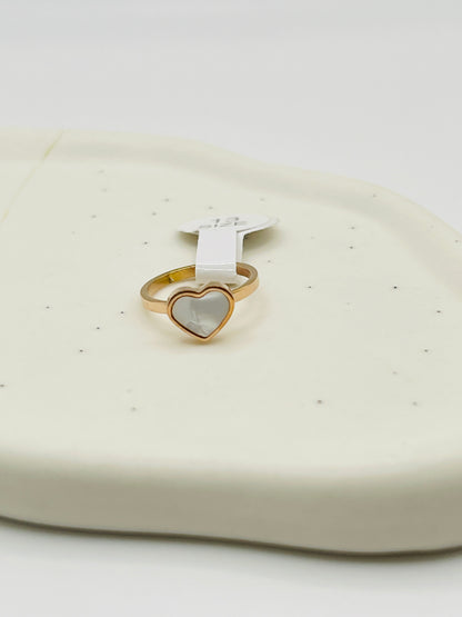 Kids Charm MOP Ring | Rose Gold | Multiple Shapes & Sizes