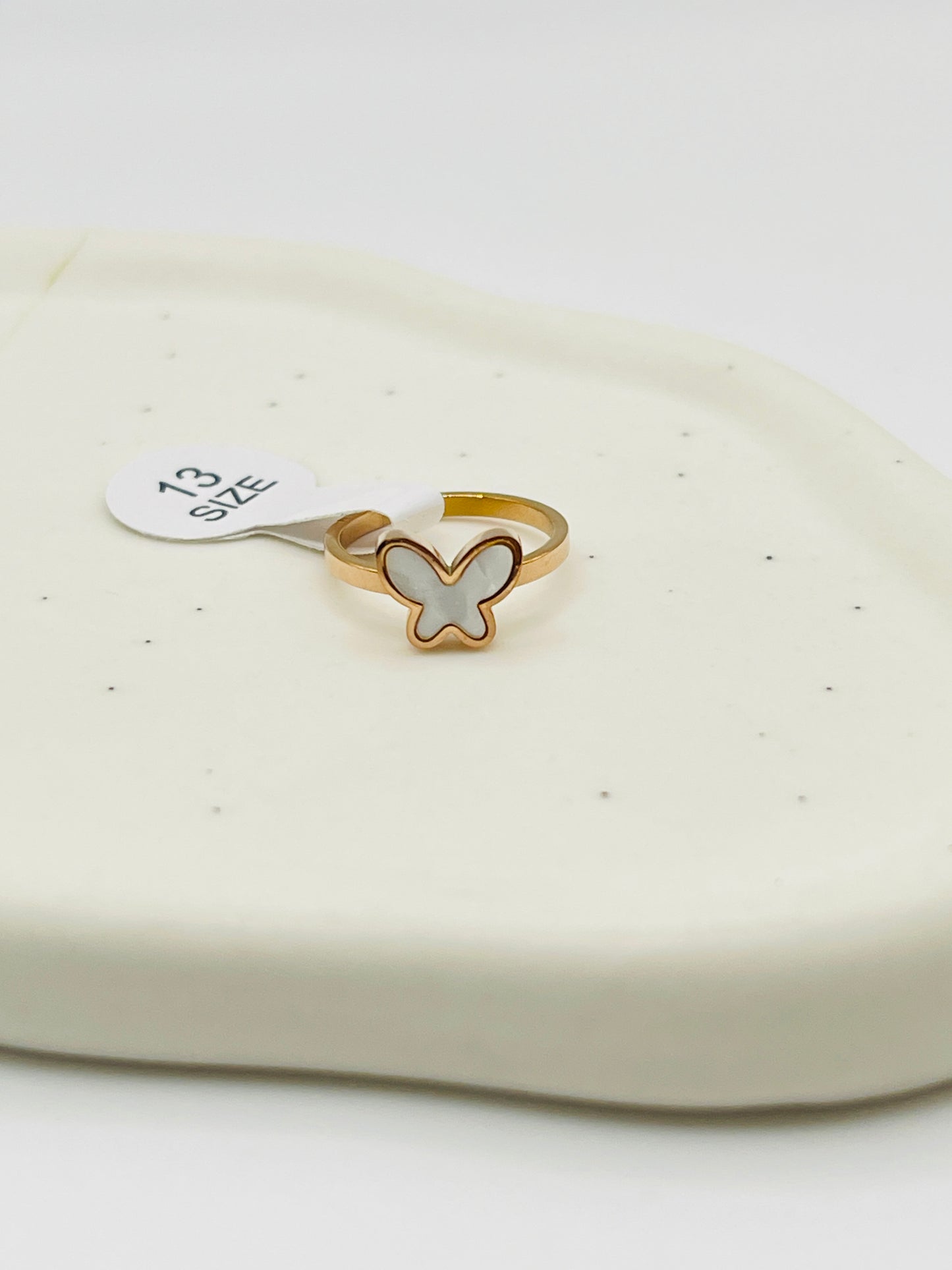 Kids Charm MOP Ring | Rose Gold | Multiple Shapes & Sizes