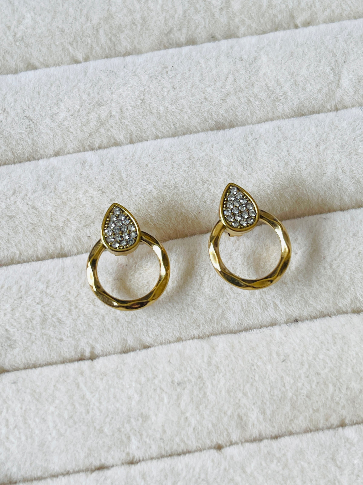 Dewdrop Halo Stud Earrings