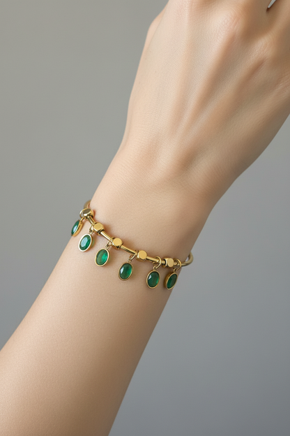 Emerald Charm Drop