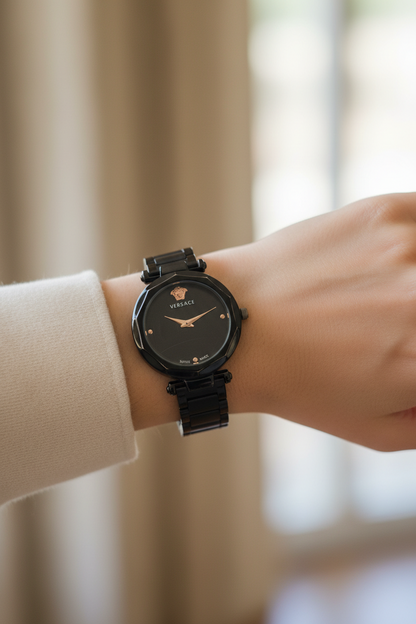 Medusa Noir Geometric Watch