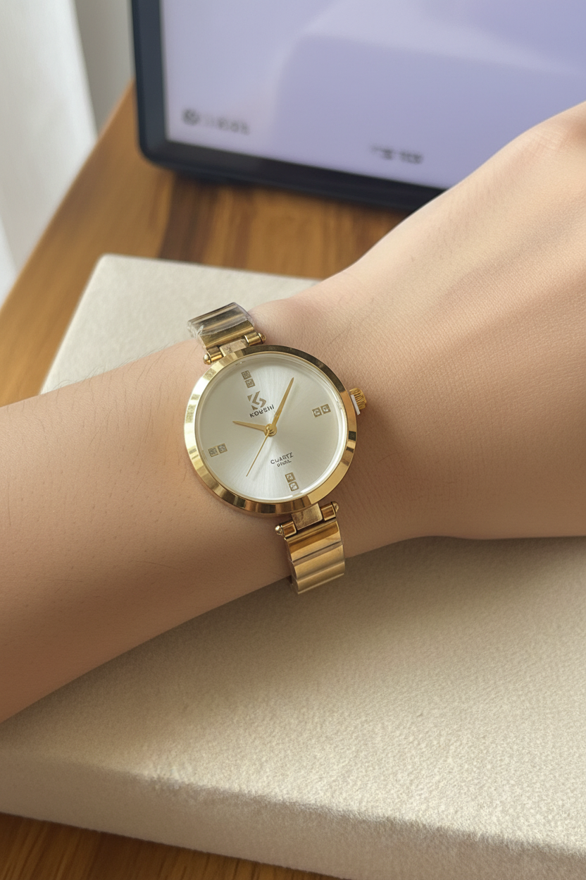 Koushi Gold Quartz Watch