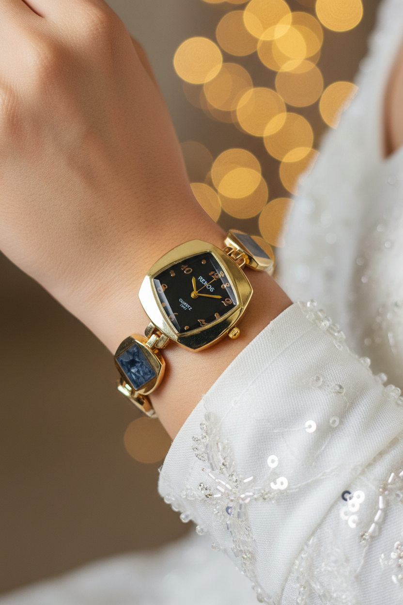 Renos  Gold Bracelet Watch