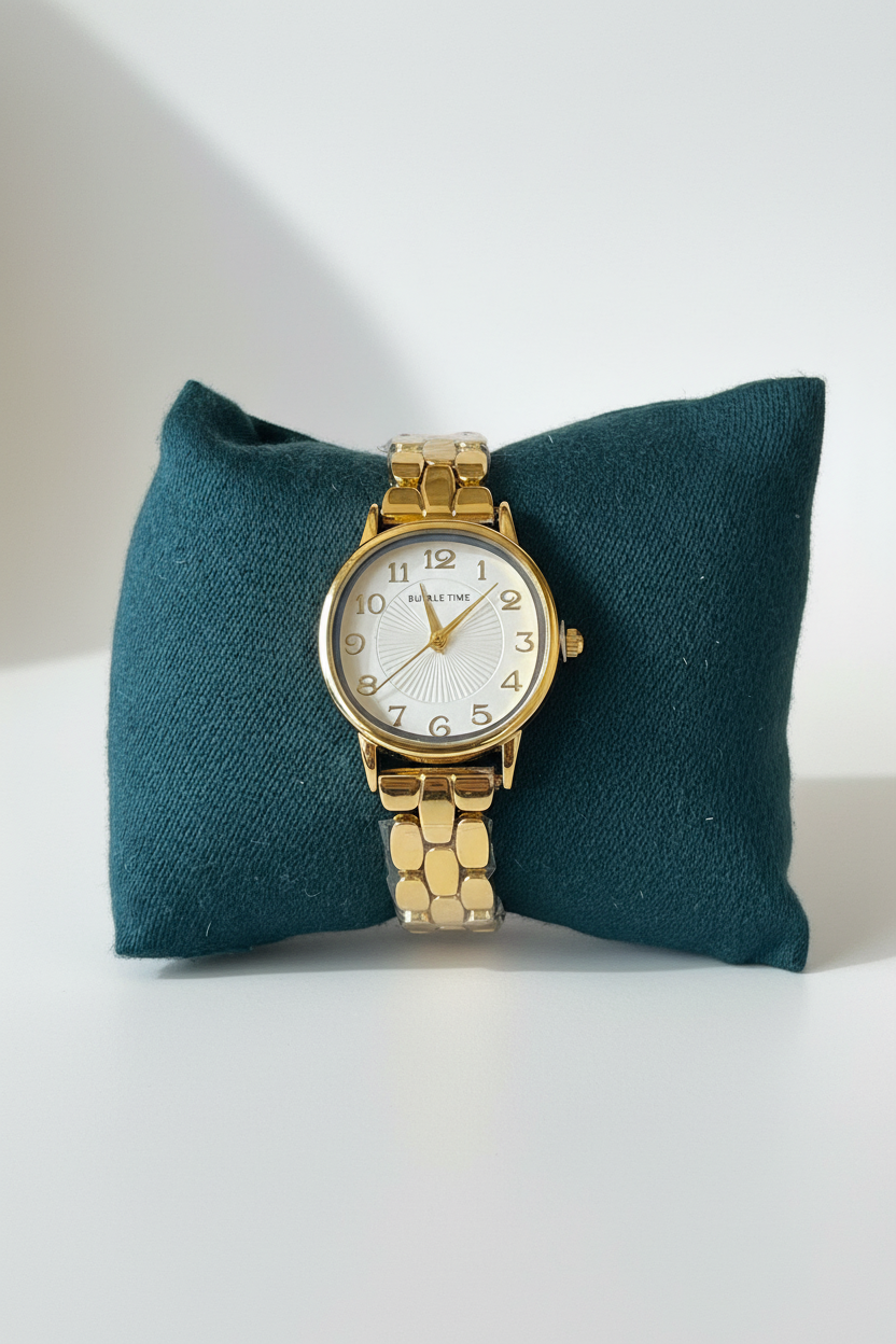 Bubble Time Gold Bracelet Watch