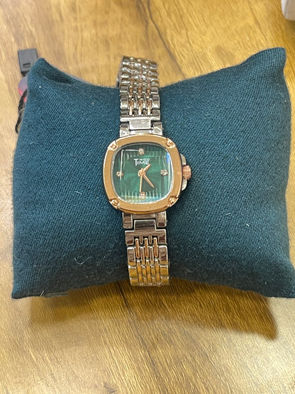 Two Time Dual-Tone Wristwatch