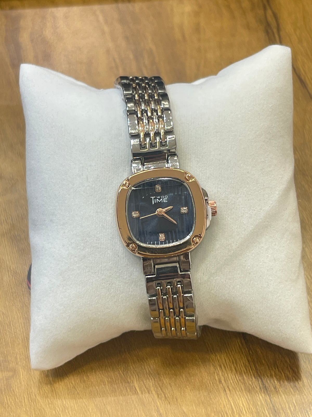 Two Time Dual-Tone Wristwatch