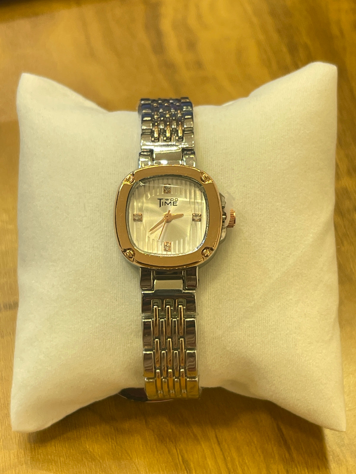 Two Time Dual-Tone Wristwatch