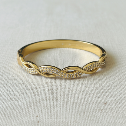 Infinity Gold Baby Size Bangle