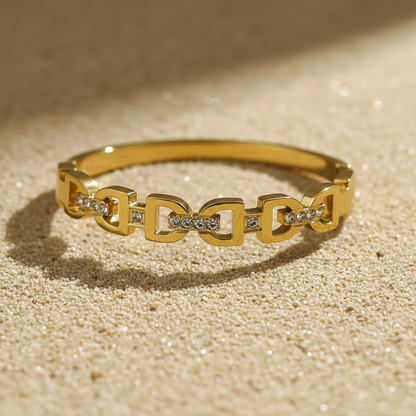 Link Gold Baby Size  Bangle