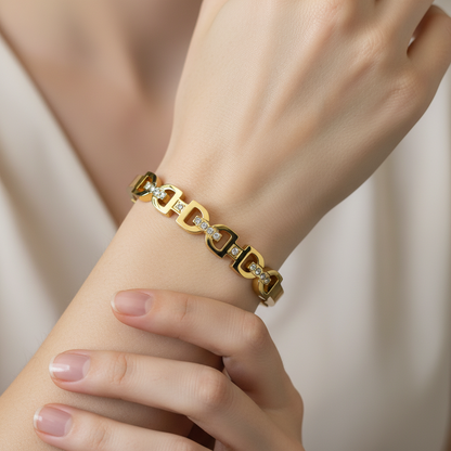 Link Gold Baby Size  Bangle