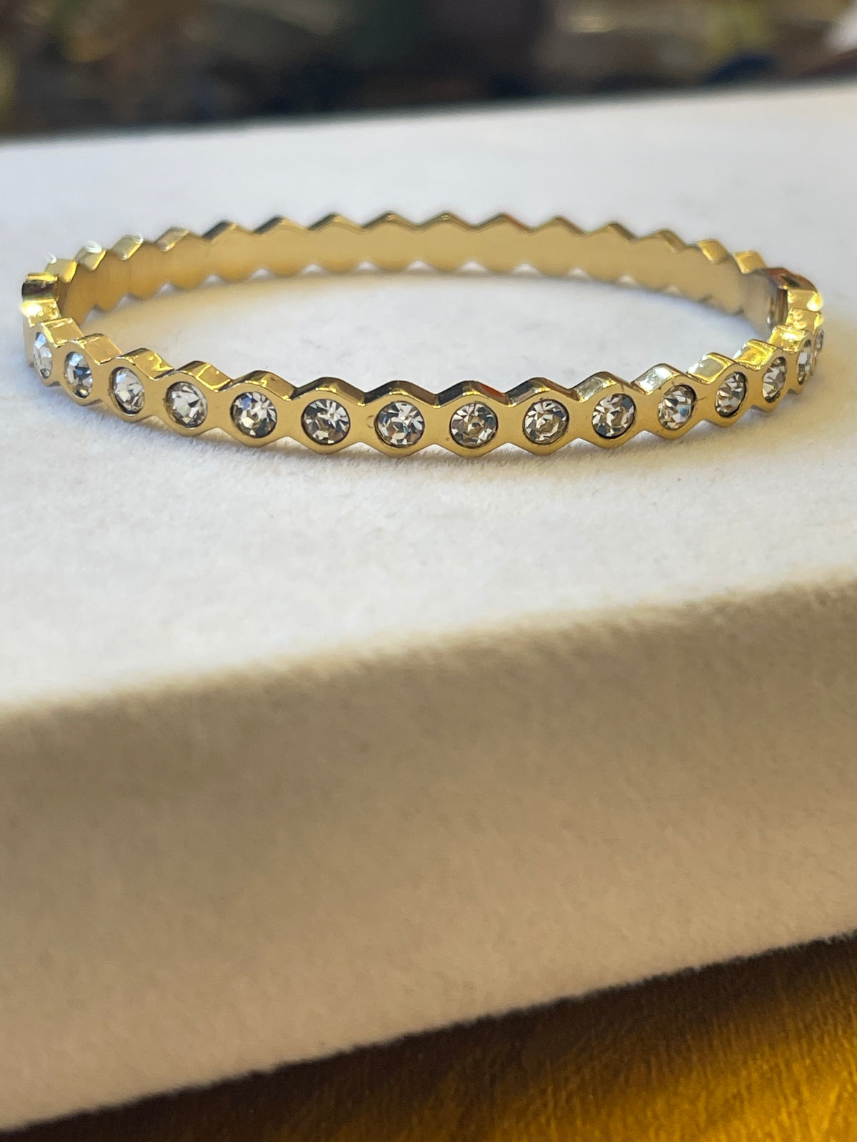 Crystal Row Baby Size Bangle