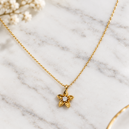 Flower Pendant Necklace
