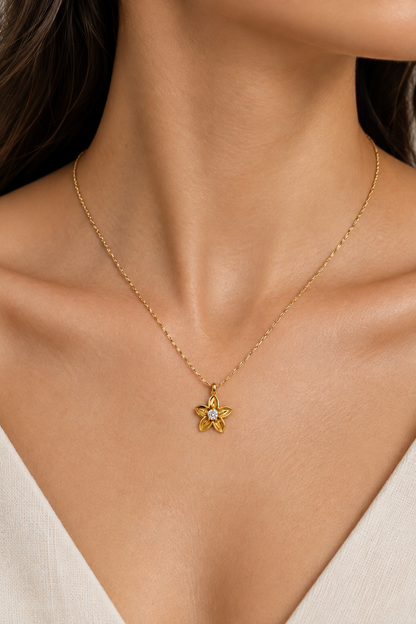 Flower Pendant Necklace