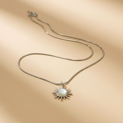 Unisex Sunburst Necklace