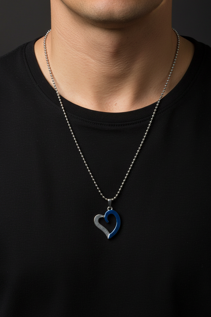 Blue Heart Necklace