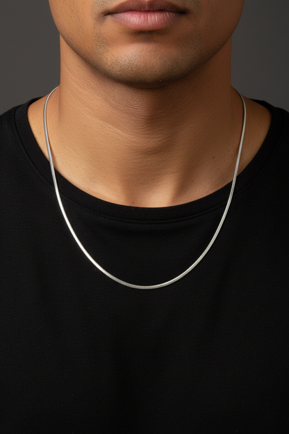 Unisex Slim Snake Chain Necklace