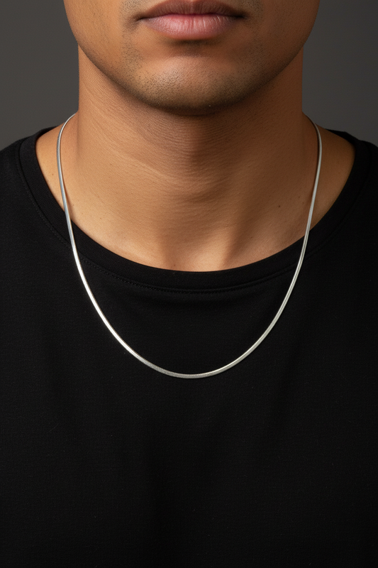Unisex Slim Snake Chain Necklace