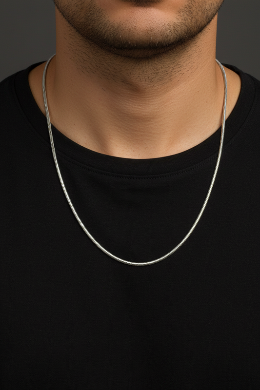 Men's Sleek Snake Chain Necklace