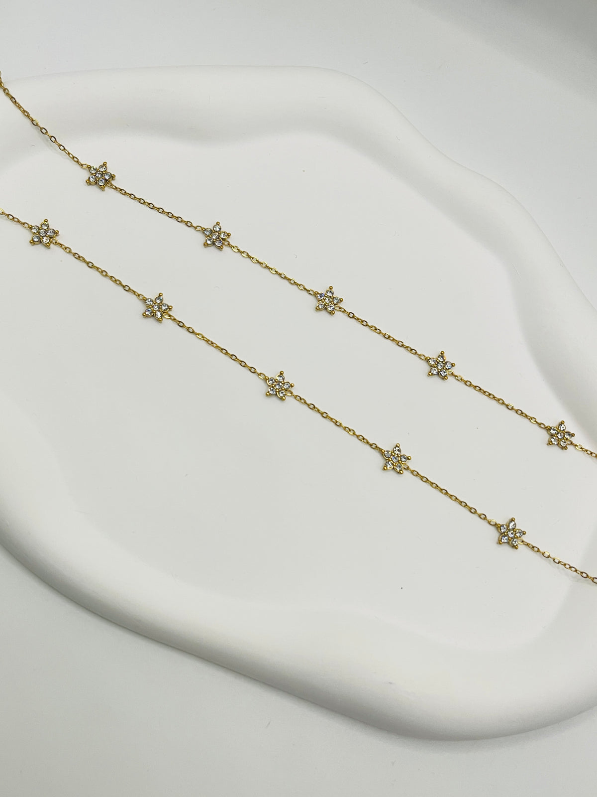 Floral Charm Anklet
