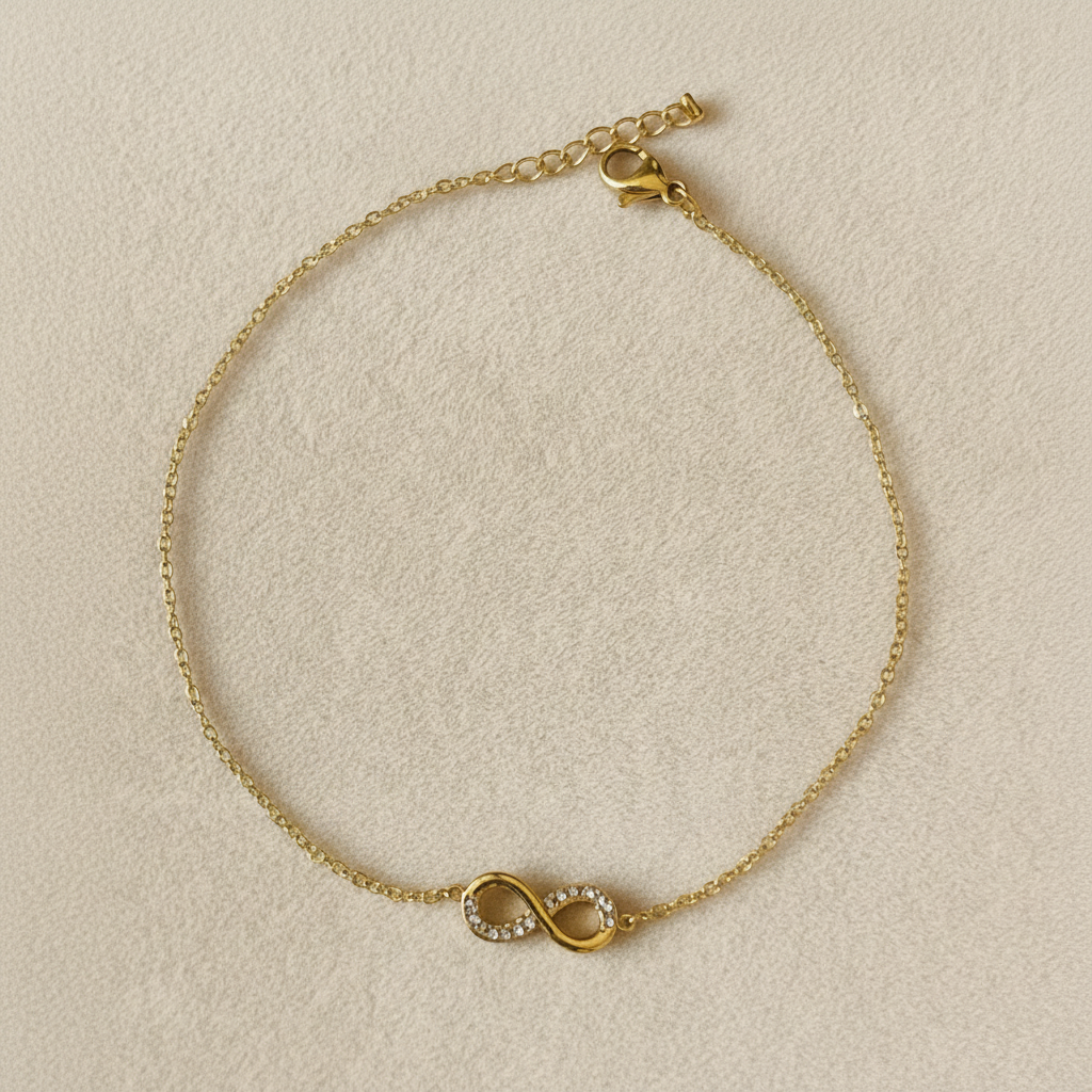 Infinity Crystal Anklet