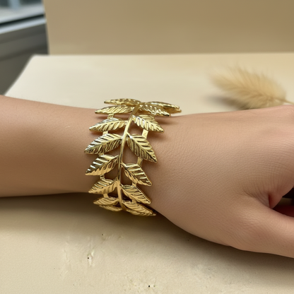 Leaf Vine Cuff Bangle