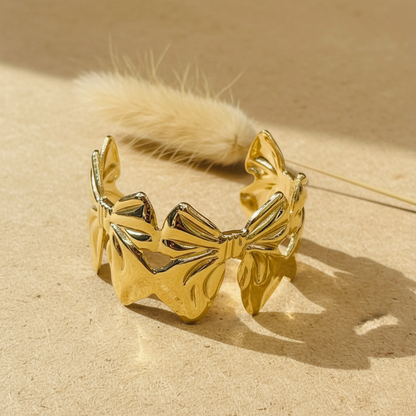 Bow Ribbon Cuff Bangle