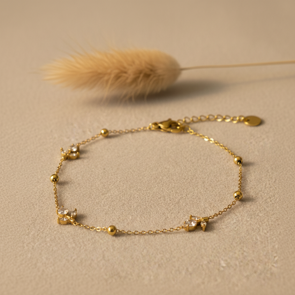 Tulip Stone Chain Bracelet