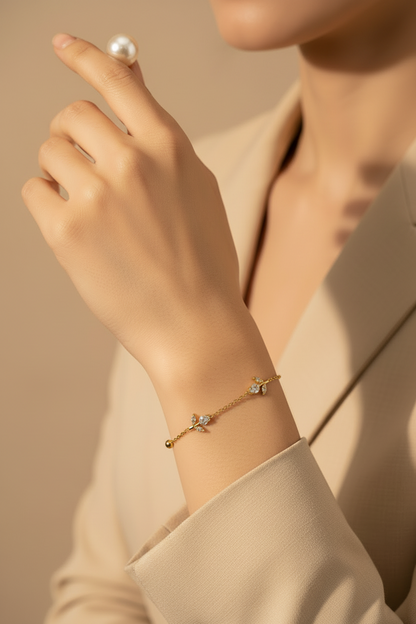 Tulip Stone Chain Bracelet