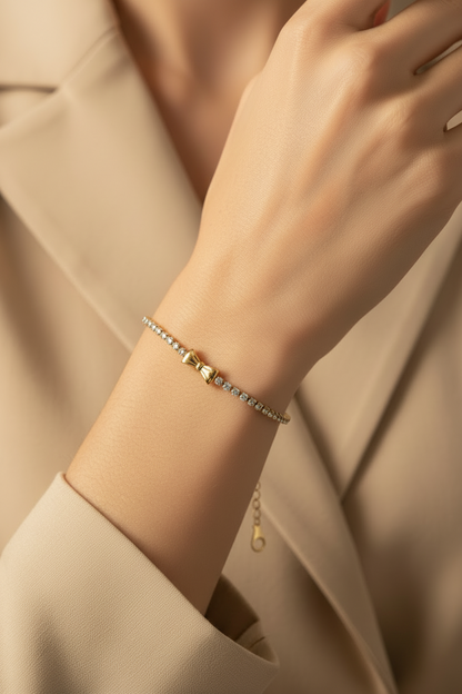 Bow Tennis Bracelet