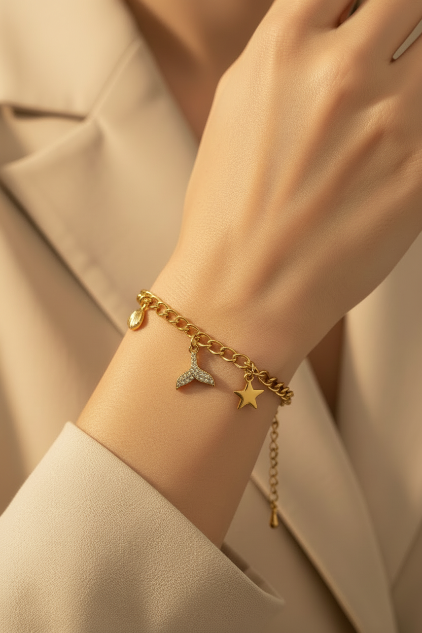 Mermaid Tail Shell Bracelet