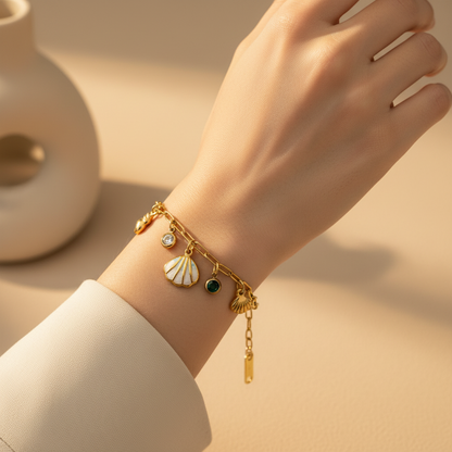 Seashell Charm Bracelet