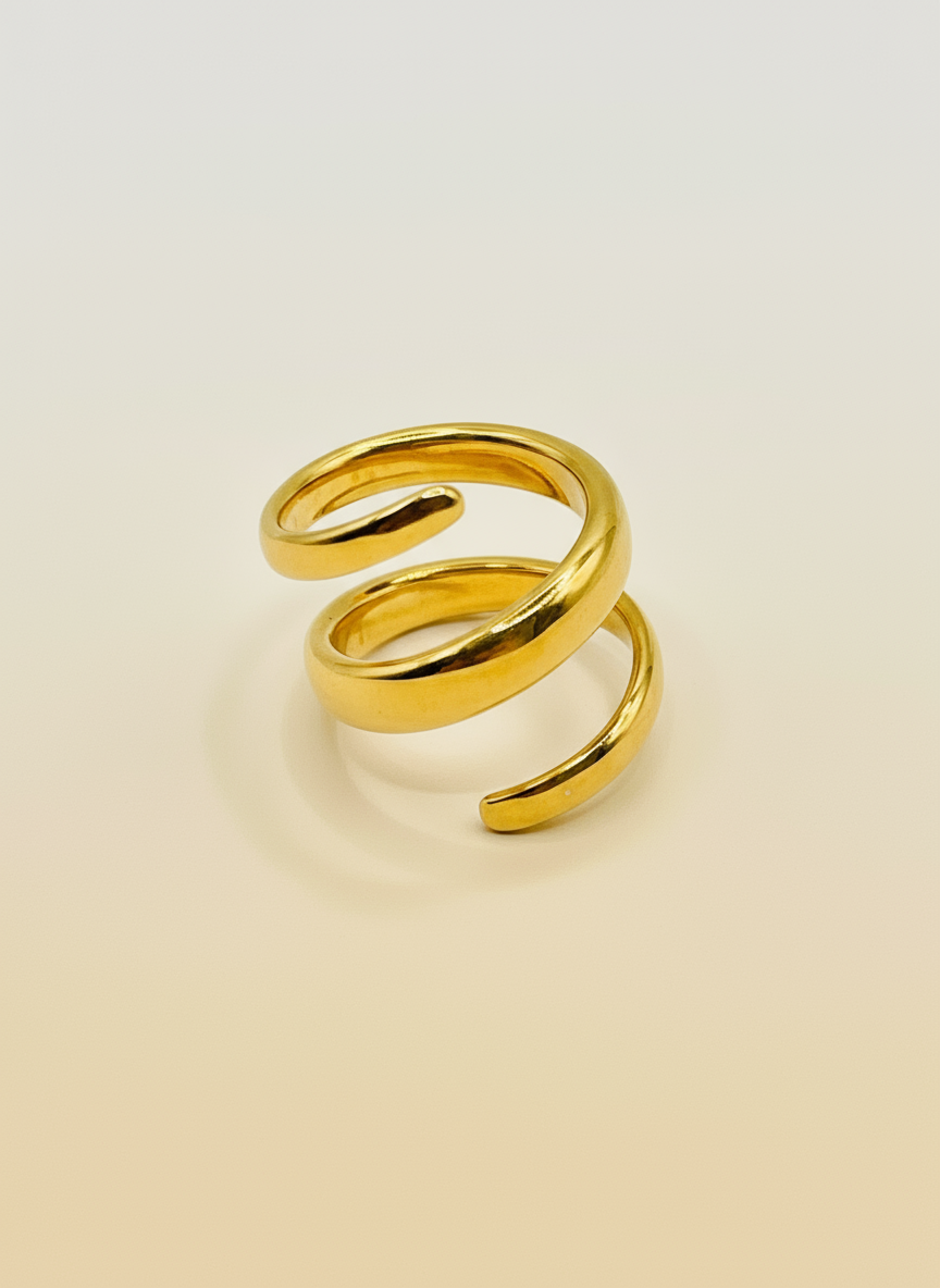 Serpent Spiral Ring