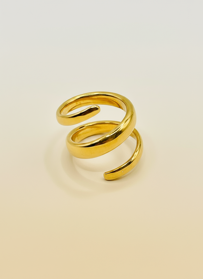 Serpent Spiral Ring