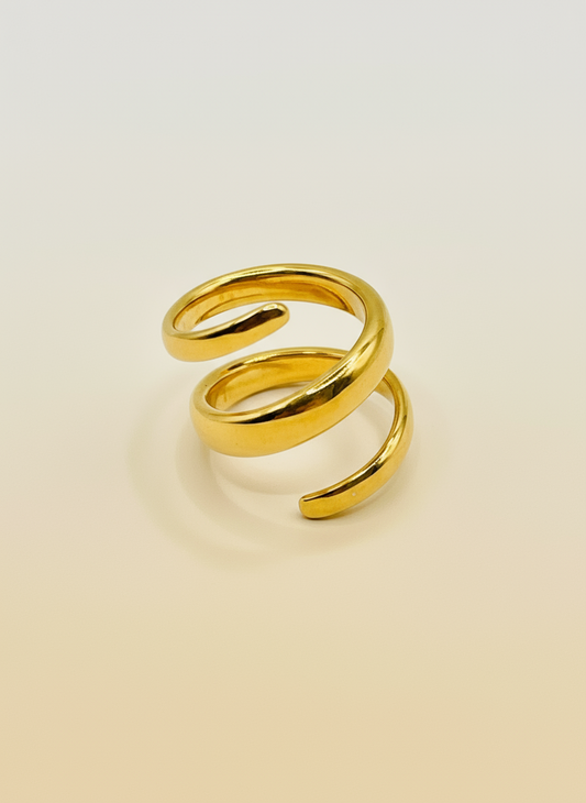 Serpent Spiral Ring