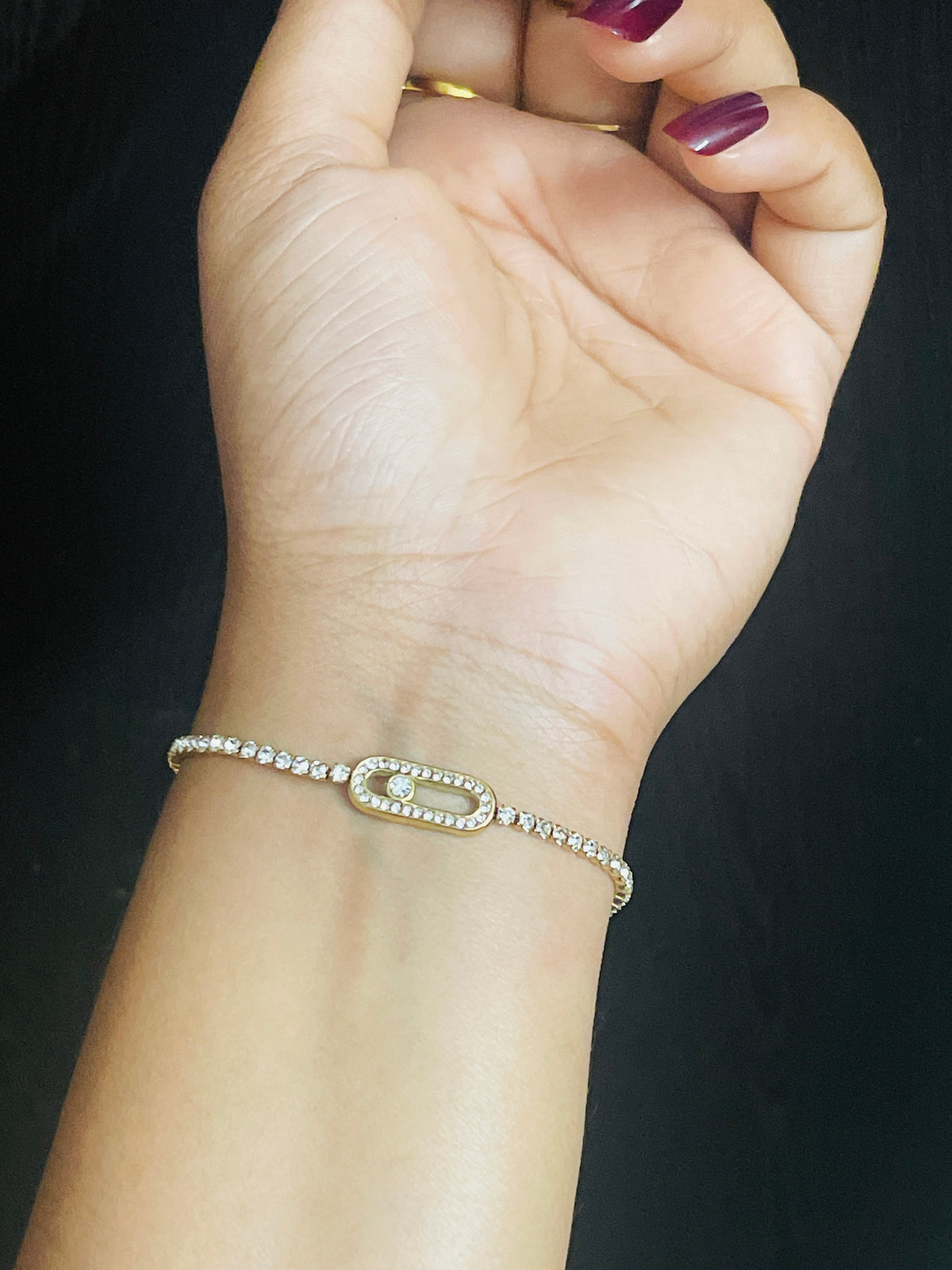 Oval Solitaire Tennis Bracelet