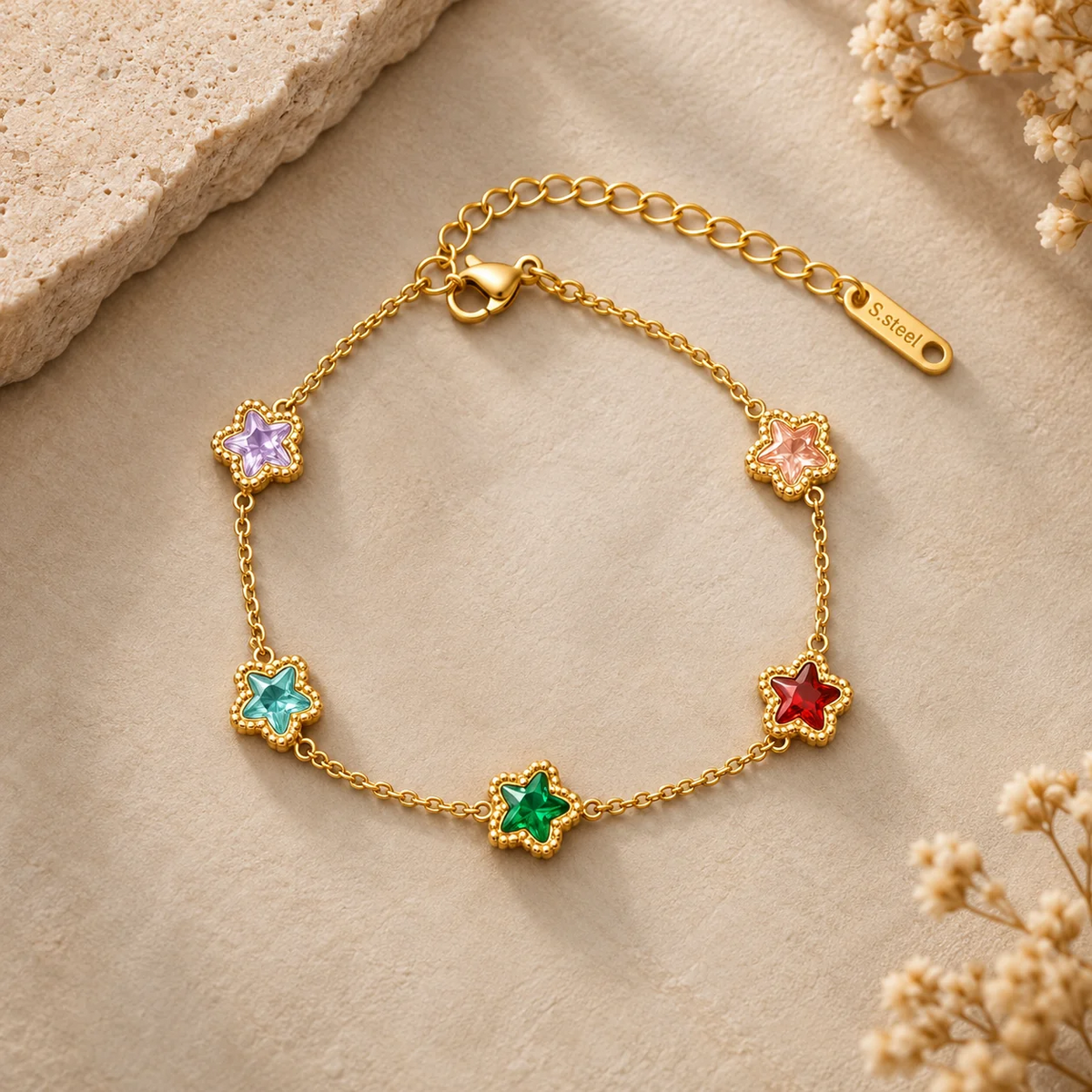 Colourful Star Charm Bracelet