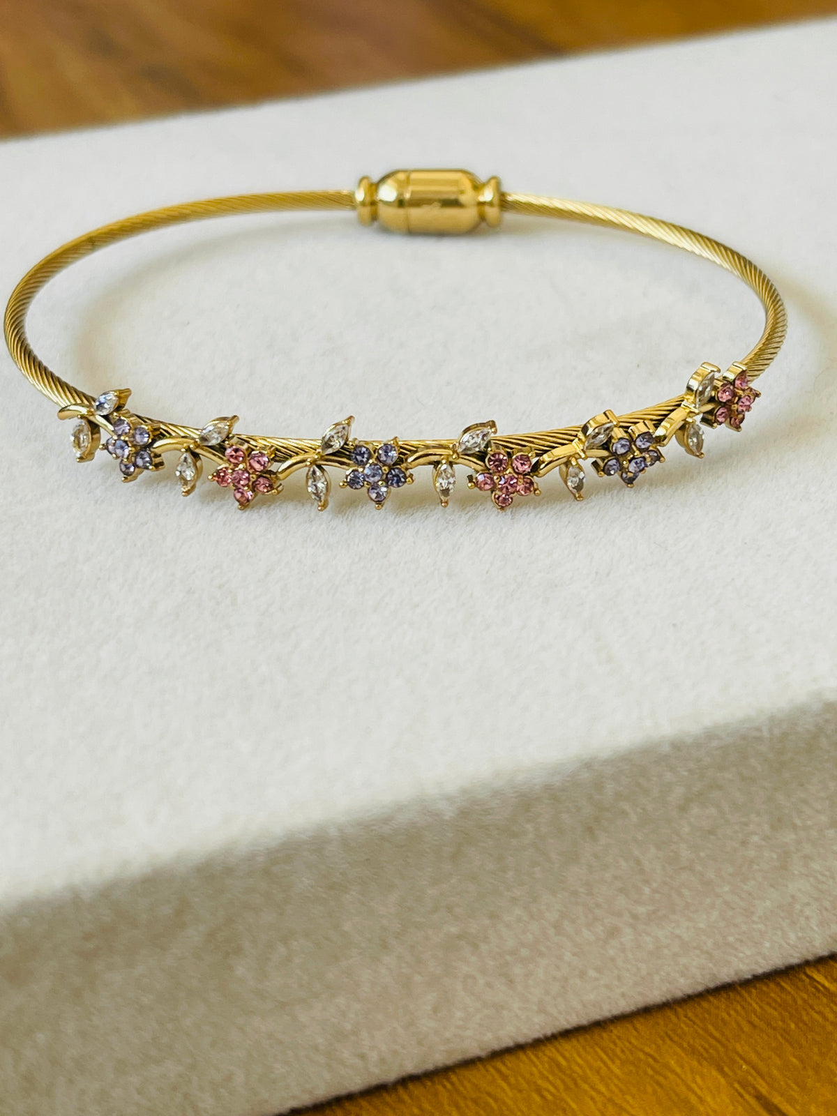 Pastel Flower Vine Bangle