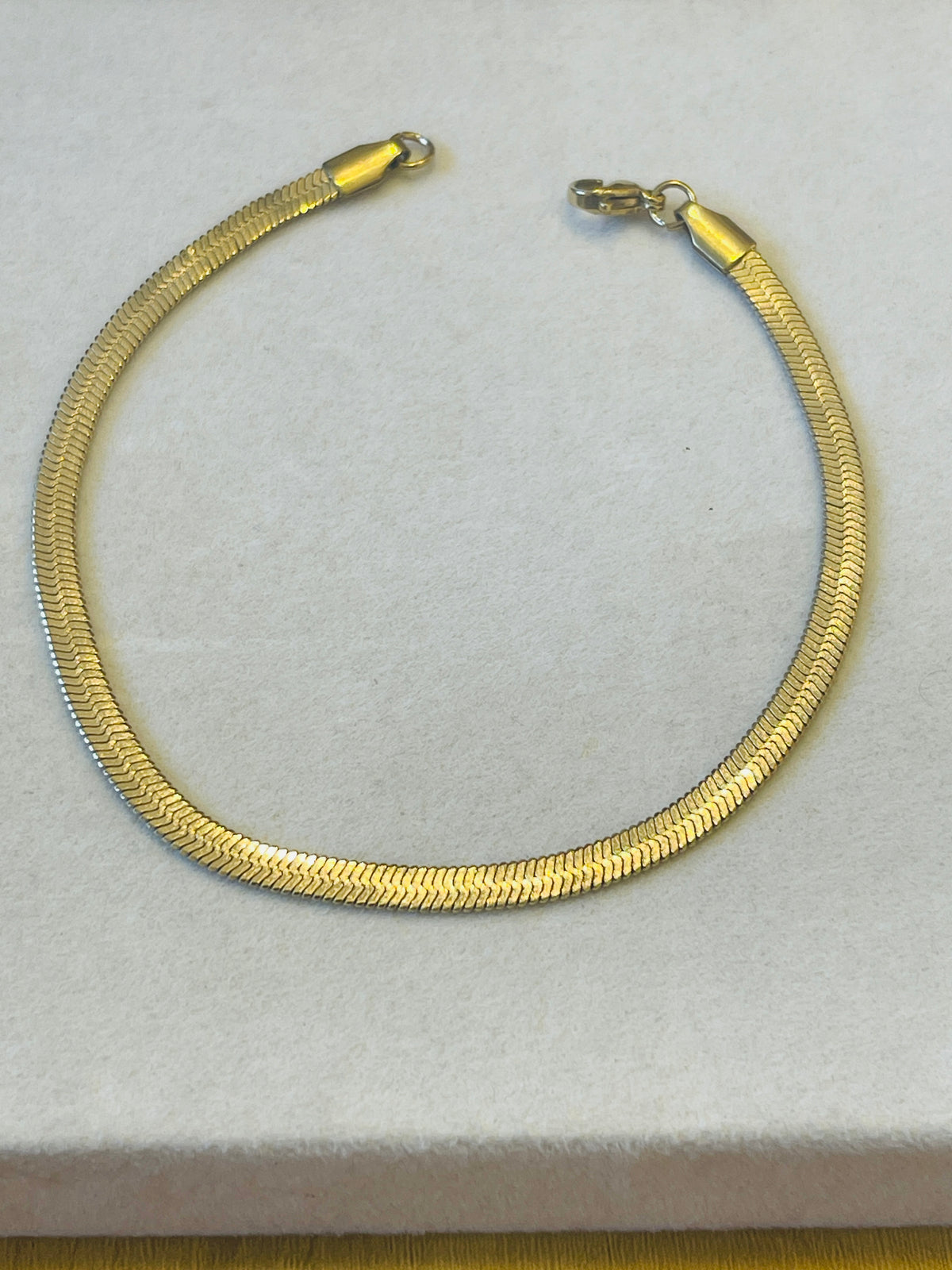 Herringbone Chain Anklet for Kids