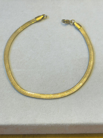 Herringbone Chain Anklet for Kids