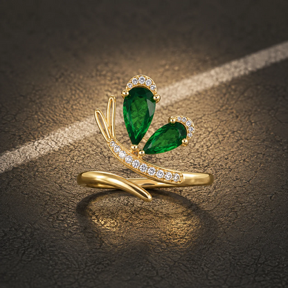 Butterfly Wing Adjustable Ring