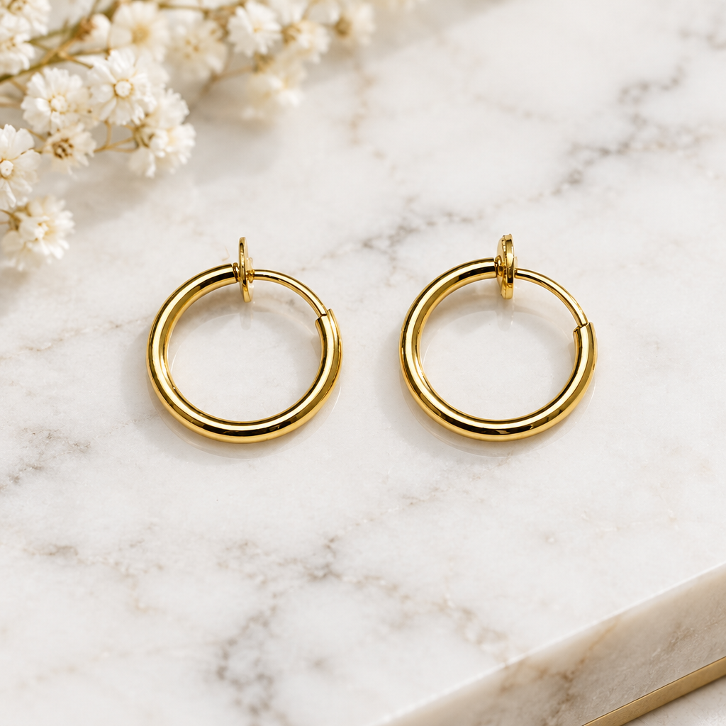 Gold-Tone Faux Hoop Nose, Ear & Helix Rings