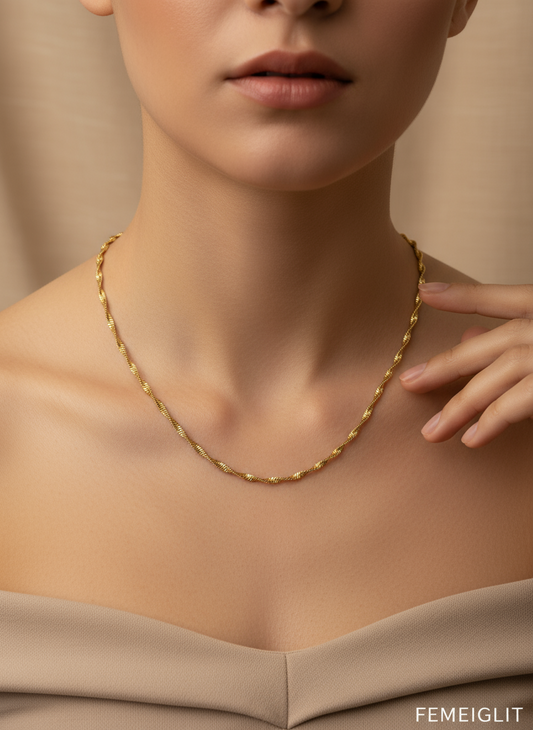 Golden Spiral Necklace