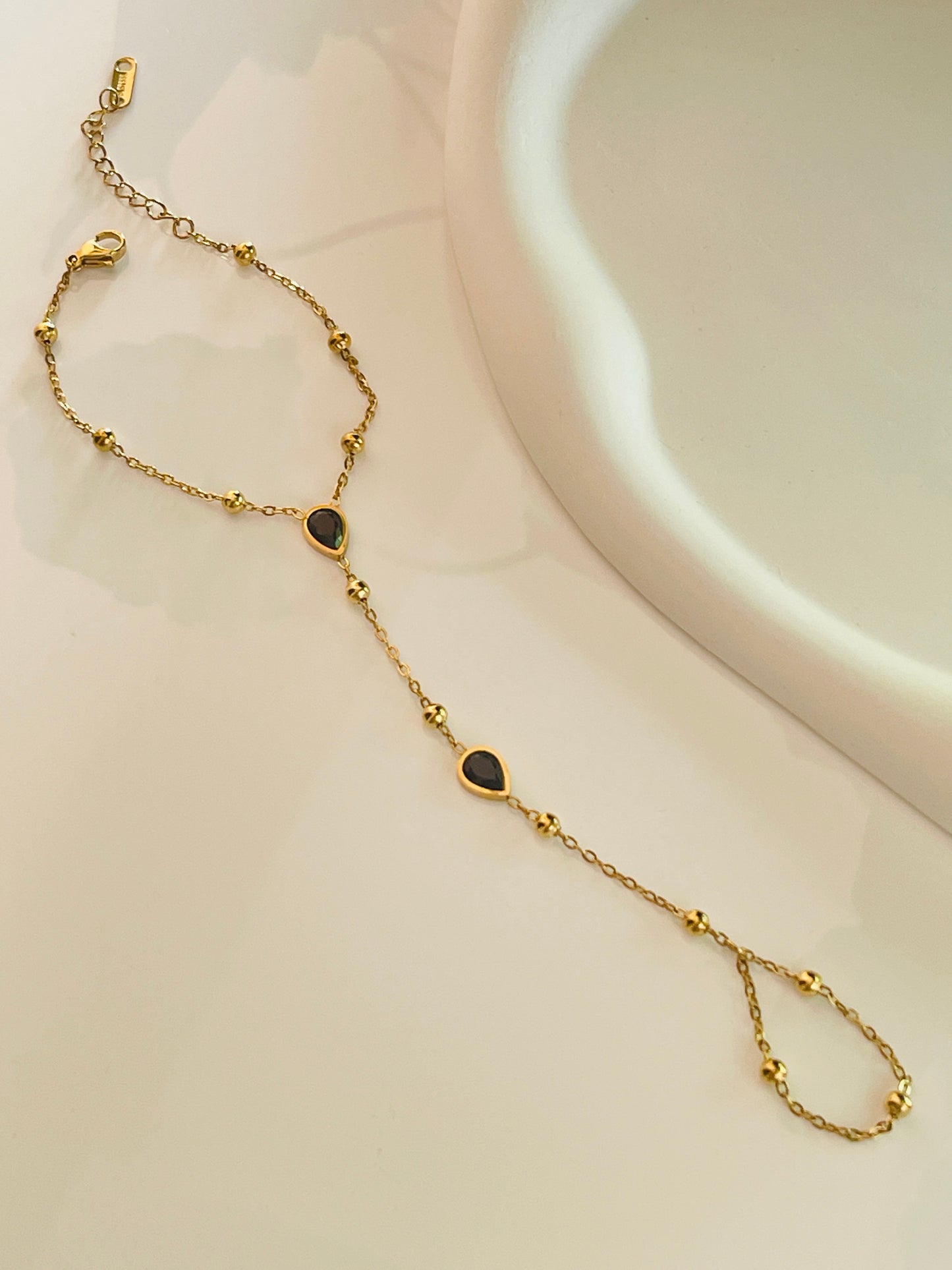 Golden Teardrop Hand Set