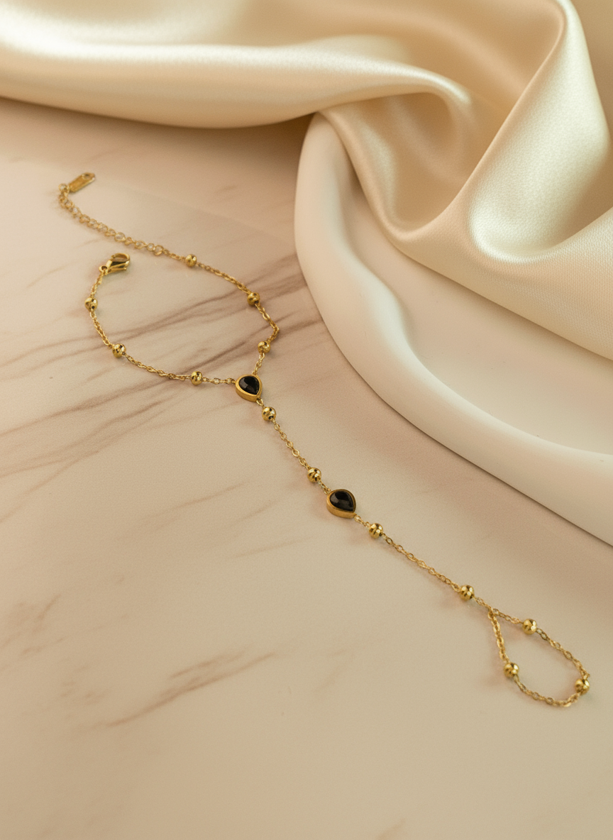 Golden Teardrop Hand Set