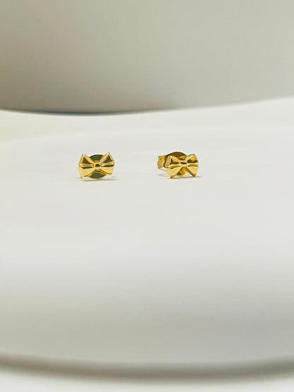 Golden Bow Studs